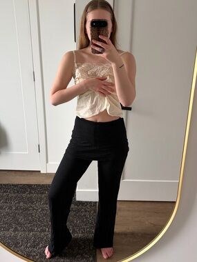 Paloma Wool Black Gathered Top